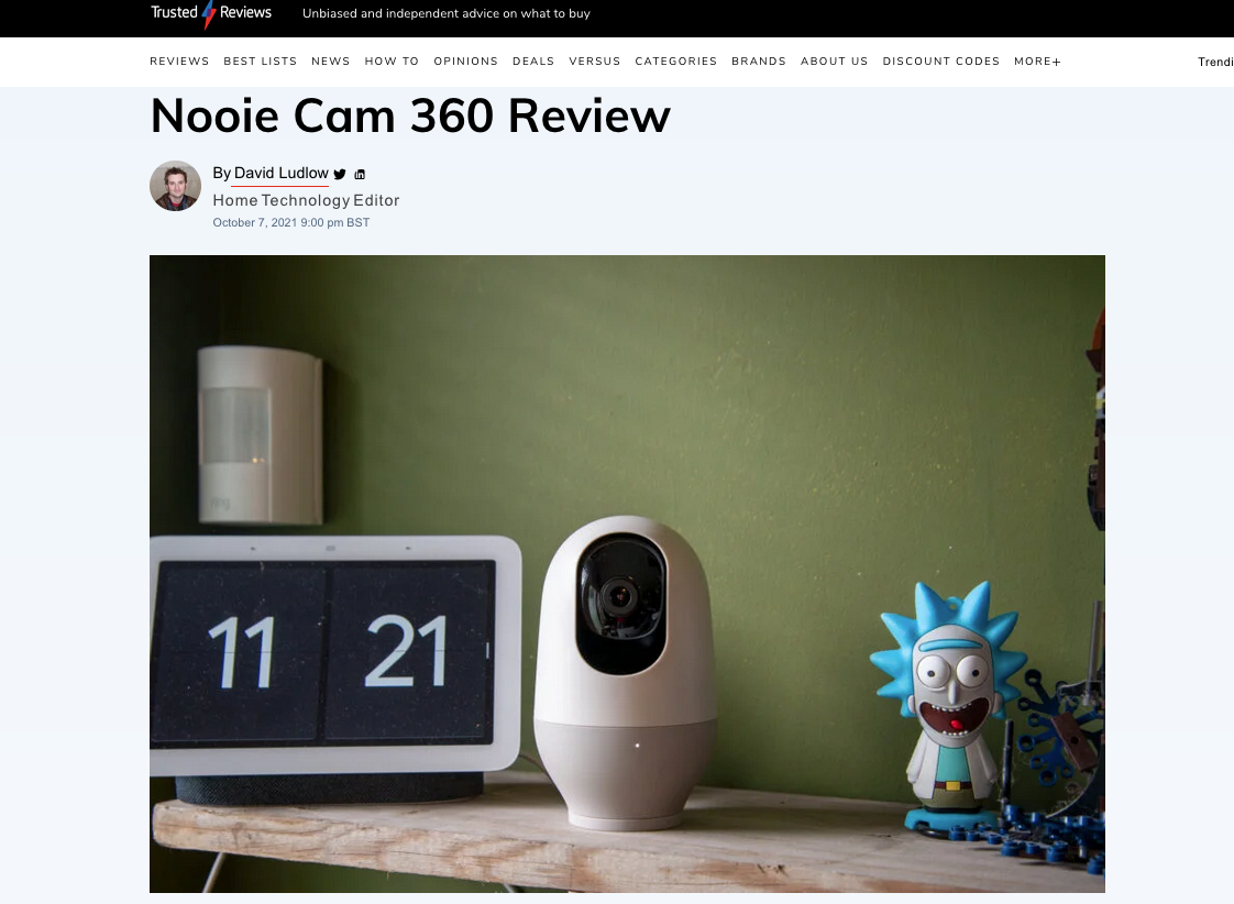 Cam 360 Scores Big From Trusted Reviews